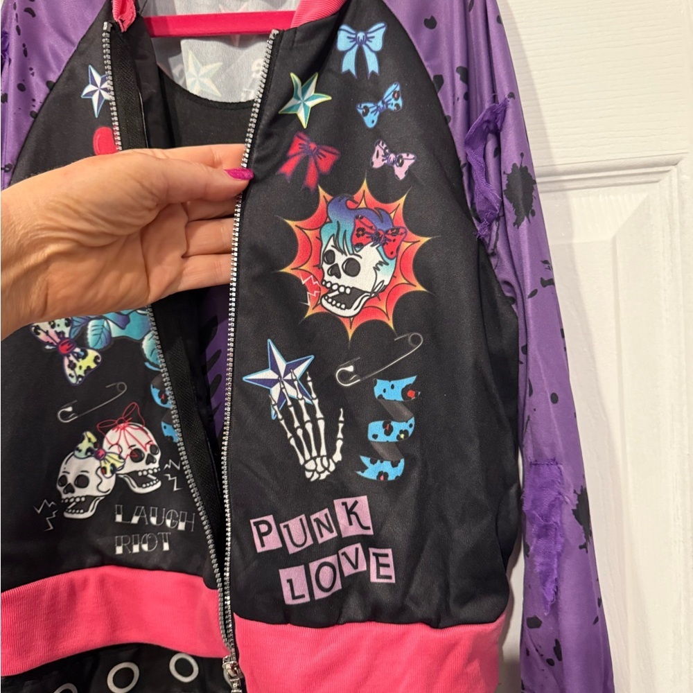 Punk Zombie Kids Costume Set - Picture 3 of 10